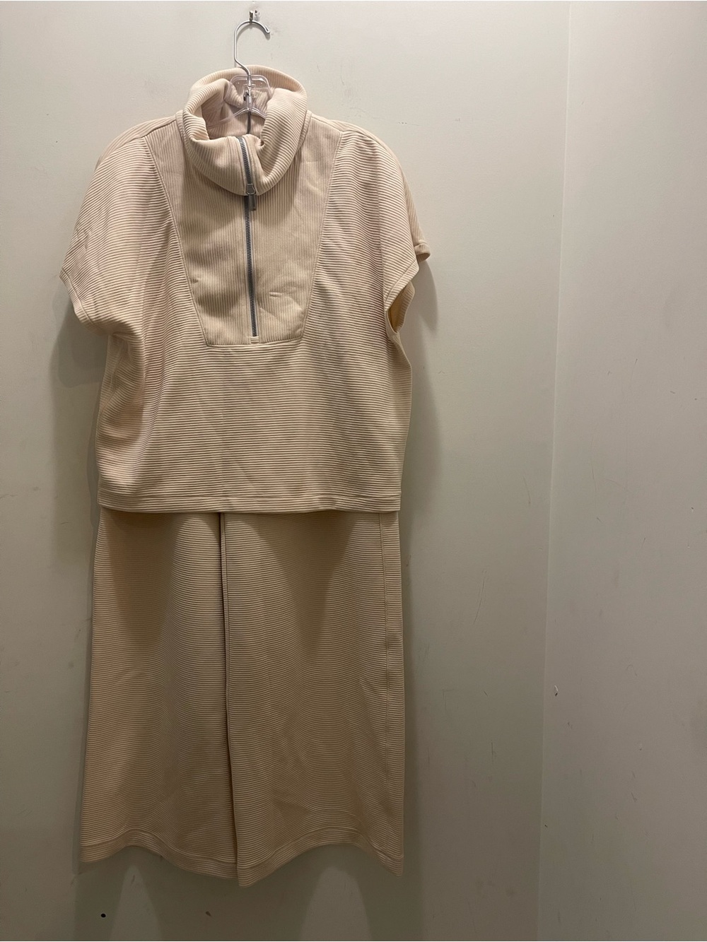 Spanx Air Essentials French Rib Wide Leg Pants Set NWT